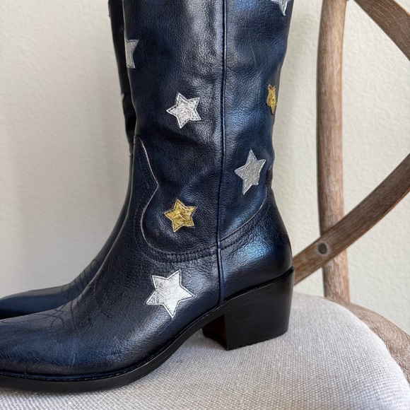 Free People X Jo ghost starry night tall western cowboy boots - Picture 5 of 9